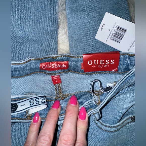 New Kids Guess Mr Zuley Skinny Jeans Light Destroyed Style Adj Waist Size 8, $45 - Picture 5 of 10
